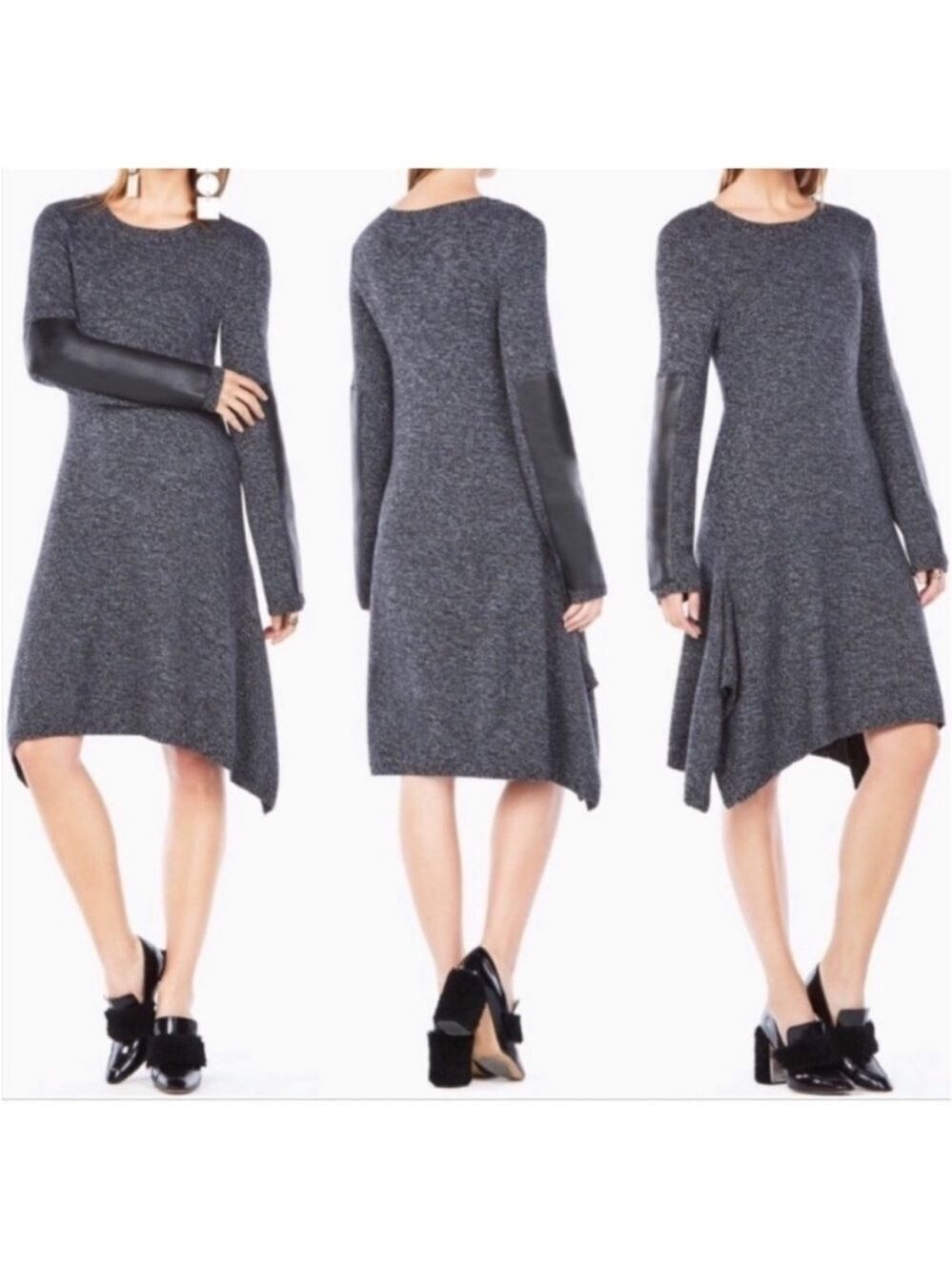 BCBGMaxazria Dahnya Grey Sweater Dress, size XS